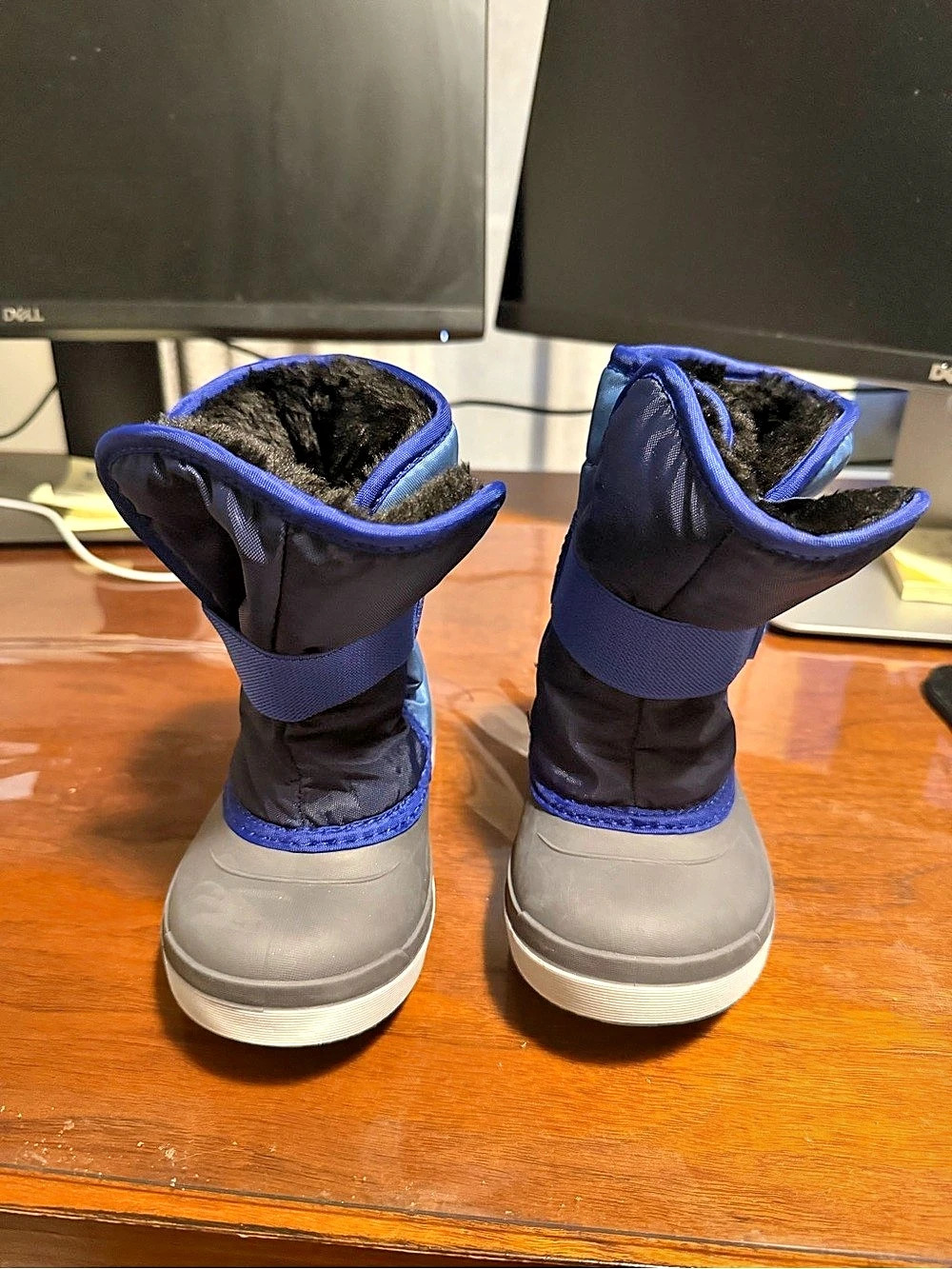 Kamik Snowbug Snow Boots in Blue & Gray Toddler 9
